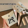 Fashion Bow Period Bag Large Capacity Portable Sanitary Napkin Storage Bag Multifunctional Menstrual Pad Bag Women. 