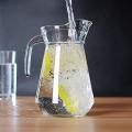 Clear Glass Jar, Fridge Jug With Lid, Water Juice Jug Pitcher Glass Bottle Cocktail Fridge Kitchen Home Picnic (Size: 1.5 Ml). 