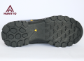 High-top hiking shoes. 