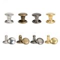 100Sets Metal Leather Collar Decor Rivet Stud 6/8/10mm Double Cap Spot Nail Clothes Accessory Screw Leather Bag Stud Bag Belt Jacket Shoes Repair. 