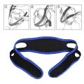 Anti Snore Nose Belt  Easily Adjustable Night  Sleeping Device (Black + Blue, Diving Cloth, Pack Of 1 Pcs). 