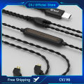 CVJ-V6 TYPEC Earphone Cable HD DAC Lossless High Fidelity Upgrade Headset Earburds 0.75MM 0.78MM 2 Pin With Mic For TRN CCA CSK. 