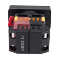 ARELENE 5X AC 220V Yellow Light ON-OFF START STOP Momentary Push Button Switch 1 NO 1 NC. 