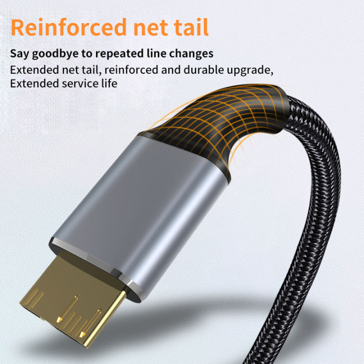 USB%203.0%20Type%20A%20to%20Micro%20B%20Connector%20Cable%205Gbps%203A%20Fast%20Data%20Sync%20Cord%20USB%20C%20to%20Micro%20B%20Adapter%20External%20Hard%20Drive%20Disk%20Cable%20-%20Image%204