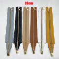 Bag PU Pull Chain  30cm Woven Foreskin Leather Accessories Metal Tooth Zipper Manual. 