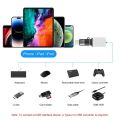 Wireless Microphone Connector Type C to  Lightning for Wireless Mic Lavalier Connector USB-C to Lightning OTG Audio Adapter. 