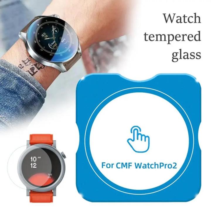 Homtak%20Tempered%20Glass%20For%20CMF%20Watch%20Pro%202%20Smart%20Watch%20HD%20Screen%20Protector%20Luxury%20Anti-Scratch%20For%20cfm%20Watch%20Pro%202%20Easy%20Install%20Glass%20Films%20-%20Image%202