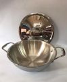 Premium Quality Triply Stainless Steel Kadai With Lid. 