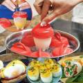 Silicone Egg Steamer Eggies Boil Egg Cooker Hard- Boiled Eggs. 