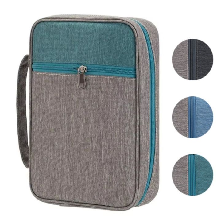New%20With%20Handle%20Zipper%20Bible%20Cover%20Multilayer%20Large%20Capacity%20Church%20Bag%20Gift%20Multifunctional%20Carrying%20Book%20Case%20-%20Image%207
