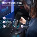 FIFINE AmpliGame AM8 USB/XLR Dynamic Microphone With RGB Light, Mute Button, Headphones Jack, Desktop Stand For Podcasting, Voice-Over, Gaming. 