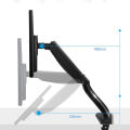 Dual Monitor Stand with Height Adjustable Spring-Loaded Mounts for 2 Monitors - Desk Mount Monitor Arm with Full Range of Motion, Tilt, and Swivel for Workspace Setup. 