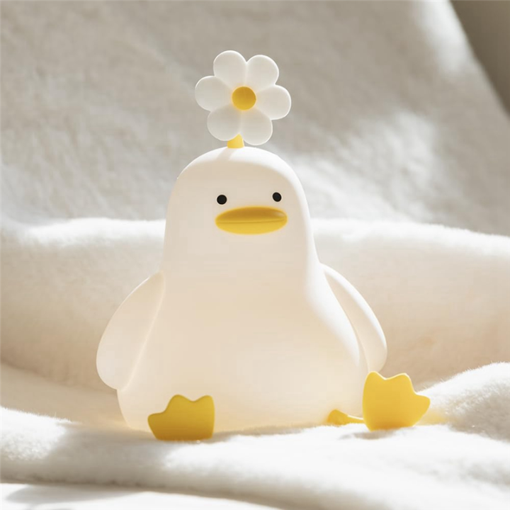 2Pcs%20Flower%20Duck%20Night%20Light%203%20Colors%20Silicone%20Night%20Lights%20USB%20Rechargeable%20Timing%20Bedside%20Touch%20Lamp%201200MAh%20Rechargeable%20Cute%20Lamp%20-%20Image%205