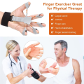 1 Piece Finger Gripper Guitar Finger Exerciser Hand Strengthener Hand Trainer Rehabilitation Training Equipment Black+Grey. 