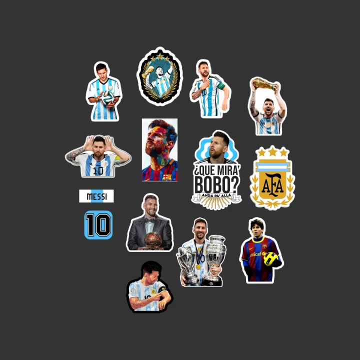 Lionel Messi Stickers Pack Water Proof 14 pcs | Daraz.com.np