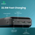 (New Launch) Green Power Boost | 20000mAh Fast Powerbank | 22.5W | PD Fast Charging | Six Months Warranty | QC 3.0 | Two Way Fast Charging | Triple Ports Output | Double Ports Input | Portable Powerbank | Black& White Colors. 
