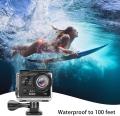 Eken H6S Ultra Hd Action Camera 4K+ 14Mp With Eis 100Ft Underwater Waterproof Cam Remote Sports Camcorder Panasonic Sensor 170 Angle Lens With 2 Batteries Accessories Kit And Tripod. 