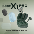 Ultima Boom X1 Pro | App Support | 40 Hrs Playtime | Quad Mic ENC | 10 Min Charge=120 Min Playtime | 50 Ms Low Latency Game Mode | 11mm Hi-Fi Drivers | Bluetooth 5.4 | IPX5 Water Resistance. 