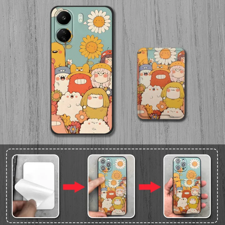 Card%20bag%20Shockproof%20Phone%20Case%20For%20Redmi%2013C%204G/Xiaomi%20Poco%20C65%20protective%20Durable%20Fashion%20Design%20Full%20wrap%20Cartoon%20TPU%20-%20Image%203