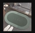 Water Absorbing Doormat Non-Slip Floor mat for Bathroom Kitchen Bedroom Entrance with Water Proof Washable Rubber mat. 