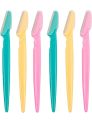 Reusable Face Razor | Eyebrow & Facial Hair Removal Razor | Safe & Pain free Remover | Pack of 6 Razors. 