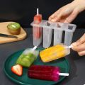 Summer 4-Link Ice Cream Molds DIY Reusable Homemade Popsicles Mold Tools Household Gadgets with Cover Ice Cream Tools. 