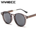 DISICHEN Profesional VIVIBEE Gothic Transparent Women Vintage Square Sunglasses 90s Round Sun Glasses 2024 Trending Products UV400 Men Shades. 
