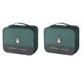 fasdaga 2X Portable Storage Bag Multifunctional Kit for Hiking, Backpacking, Camping, Travel, Car and Cycling Green. 