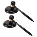 NAMUNY 2X Wooden Judge'S Gavel Auction Hammer with Sound Block for Attorney Judge Auction Handwork. 