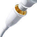 EU Plug To E27 Lamp Holder Light Bulb Socket With Switch Flexible Lamp Base Conversion Table Lamp Converter Light Adapter. 