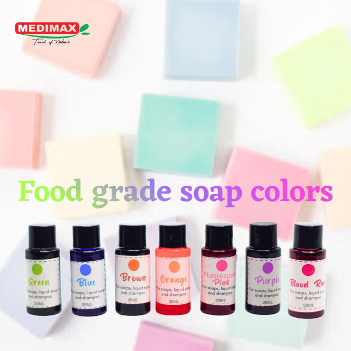 Premium Soap Color Collection – 8 Food Grade Liquid Dyes (160ml Total ...