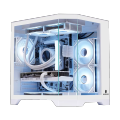 Gaming PC Dreamer Mini White PC Case M-ATX Acrylic Transparent for Home/ Office and Gammer - PST. 
