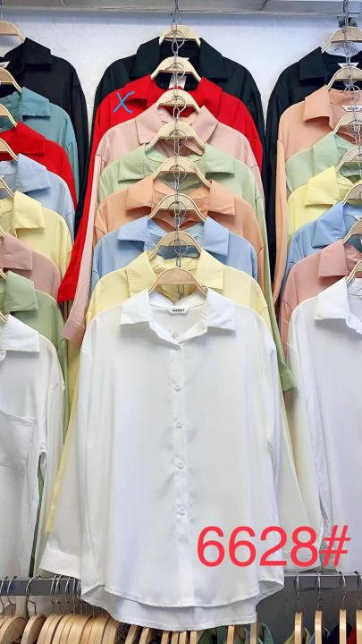 Basic%20Plain%20Formal%20Shirt%20for%20Women%20Short%20Sleeve%20Slim%20Fit%20Business%20Casual%20Top%20in%20Classic%20Colors%20-%20Image%203