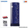 SAMSUNG RR20C2Z226U/IM 192 Litres Single Door Refrigerator with Stylish Grande Design (Flower Pattern Blue). 