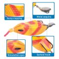 Artificial Bait Silicone Soft Frog Fishing Lures Double Hooks 3D Eyes Mini Soft Lure Jigging Lure 9.5cm 16g Fishing Gear Product Fishing. 