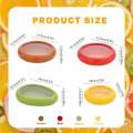 4Pcs Silicone Fresh Stretch Pod Reusable and Vegetable Fruit Storage Containers for Fridge. 