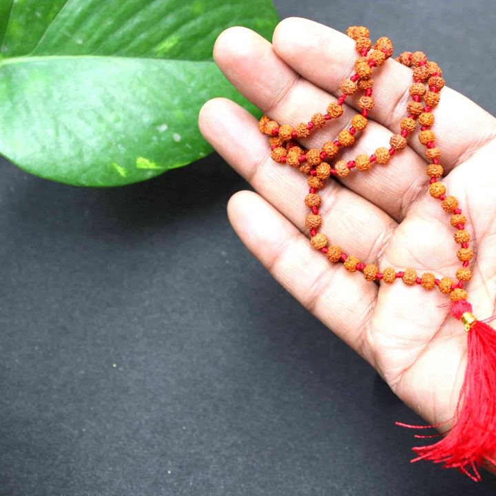 108 Rudraksha Mala Small Size 6mm Beads For Jaap and Wearing