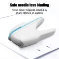 No Nails Stapling Machine Mini Cute Book Stapler No Staples Required Stapleless Stapler Paper Stapling Stapler Without Staple Blue. 