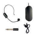 MYMIC SI01 2.4G Wireless Microphone - Clip-On Lapel and Headset Mic for Camera, Smartphone, Laptop, PC. 