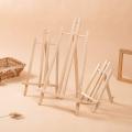 Mini Portable Wooden Art Easel Stand Adjustable Angle Tabletop Mobile/ Tablet Stand Holder  Painting Easel Display Stand. 