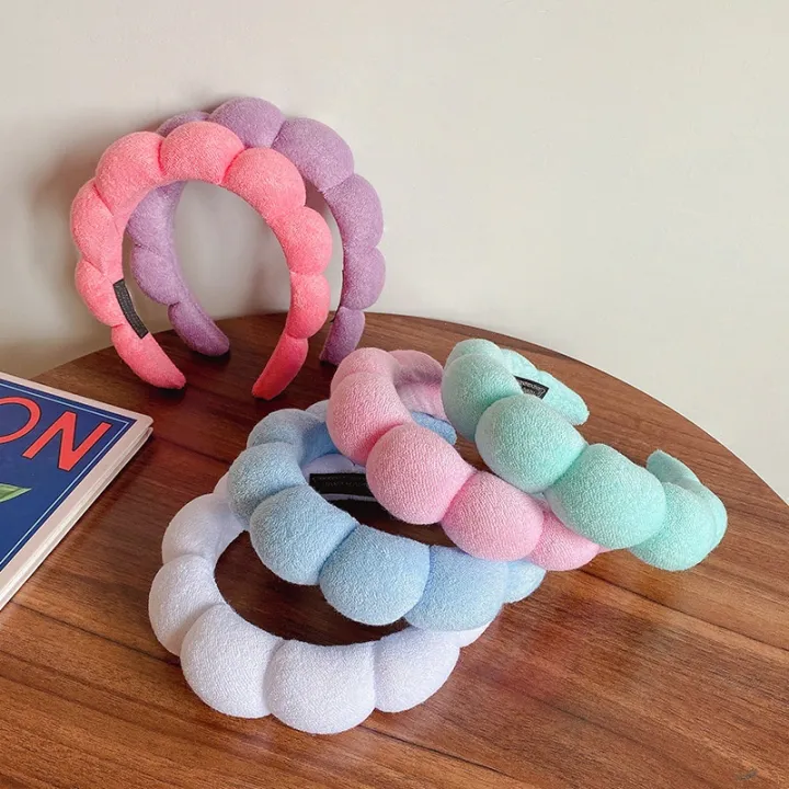 Enacolor%20Minimalist%20Candy%20Colored%20Cloud%20Sponge%20Hairbands%20for%20Women%20Girl%20Autumn%20Winter%20Temperament%20Bundle%20Hair%20Hoop%20Accessories%20-%20Image%203