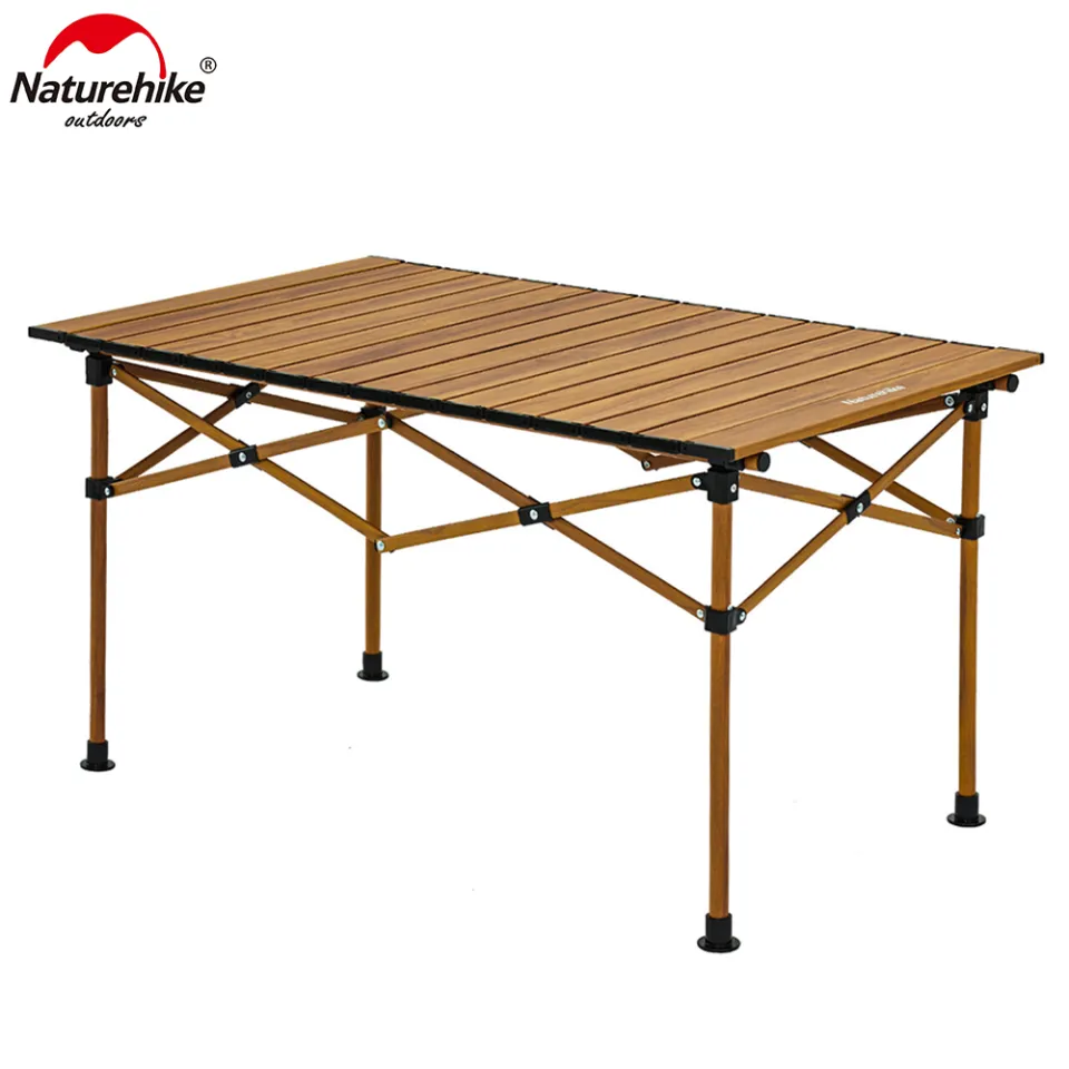 Naturehike CNH22JU038 Glamping Camping Table Wood Grained Aluminum