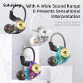 Sutuiying NNBILI QKZ AK3 FiLe Wired Earphone with Microphone HiFi Music Monitor Luxury Bass Headphones Noise Cancelling For Sport Gaming Earbuds. 