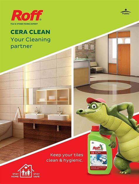 Roff Cera Marble Tile Ceramic Cleaner- 1 Liter | T16 Cera Clean Tile & Stone Fixing Solution | Rapid Action Tile & Ceramic Cleaner