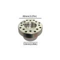 New Product Aluminum Alloy Aluminum Porous Lawn Head 3 Discs Mowing Line Grass Cutting Head Replacement Parts 32 Square Grass Ropes Lawn Cutter Head Yard Maintenance. 