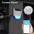 2X Tuya Smart WiFi Siren Alarm Outdoor Sound and Light Alarm Waterproof Solar Sound Light Alarms. 