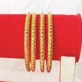 Pure Gold Plated Set Of 4 Fancy Bridal Chura for Women. 