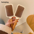 Sutuiying Airbag Comb Wooden Comb Scalp Massage Air Cushion Comb Fluffy 2025 Ladies Special Curly Hair Rib Comb Anti-static Modeling. 