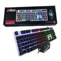 Hi-Tech HTI 200 Gaming Keyboard Mouse Combo Set With RGB Light. 