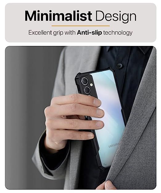 Bumper%20case%20for%20Samsung%20Galaxy%20F54%20%20-%20Back%20Hard%20Transparent%20Clear%20Shockproof%20TPU%20Phone%20Cover%20-%20Image%204